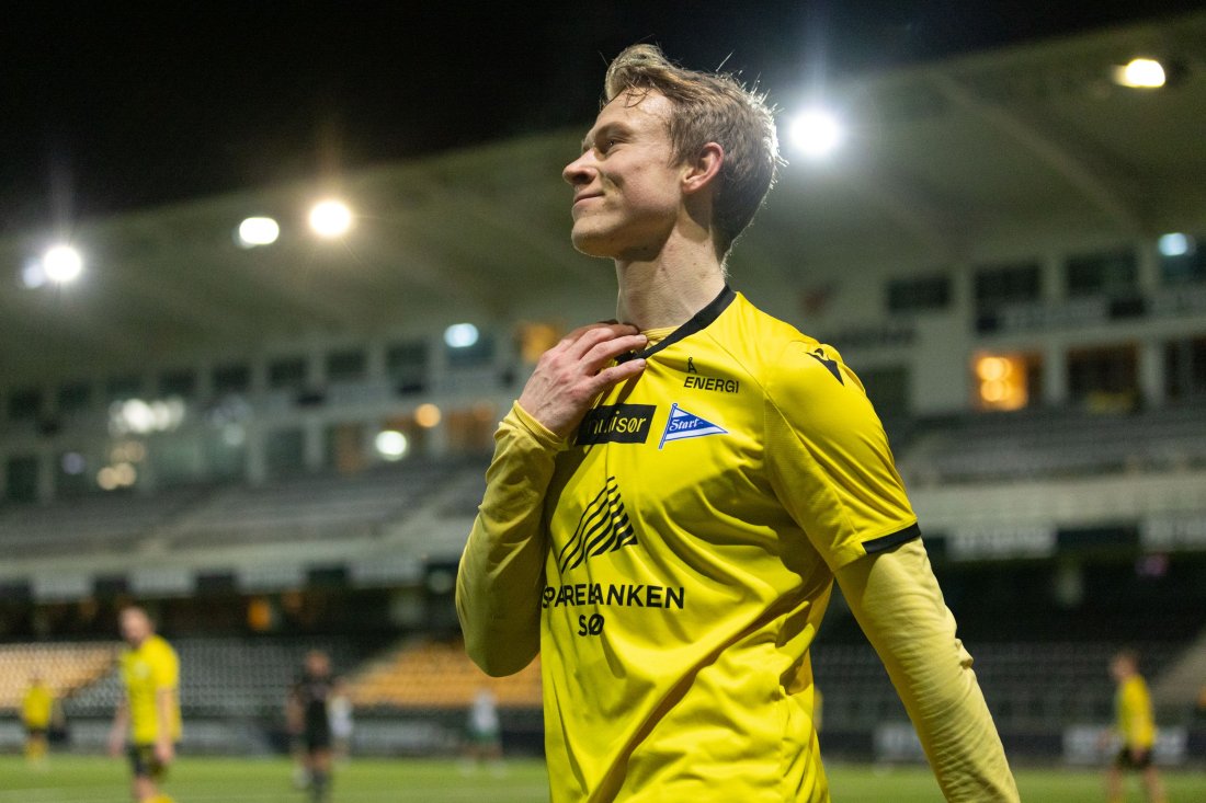 Det ble hattrick på Mathias Grundetjern i kveldens kamp mot Våg! Foto: Daniel Haus